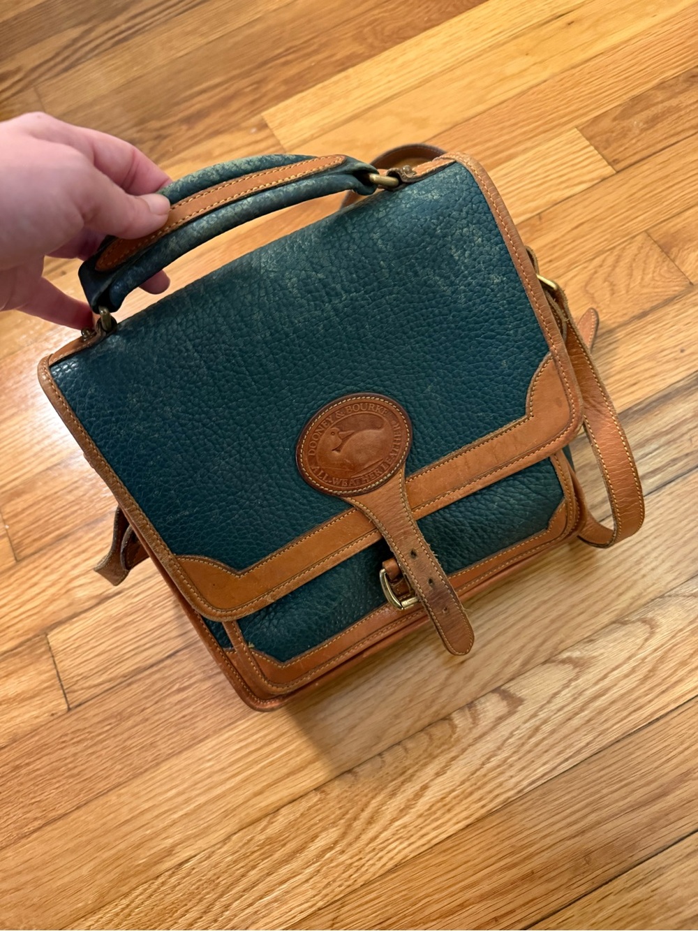 Vintage Dooney & Bourke green bag - Picture 2 of 12